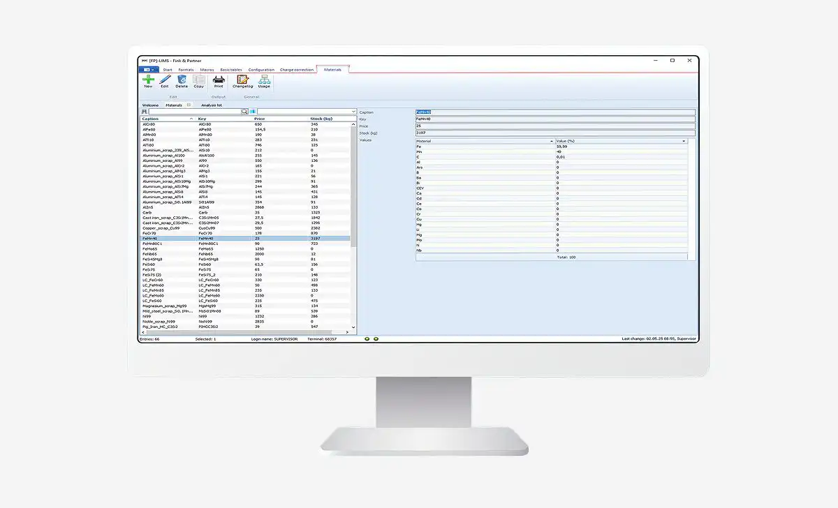 LIMS for advanced OES data analysis