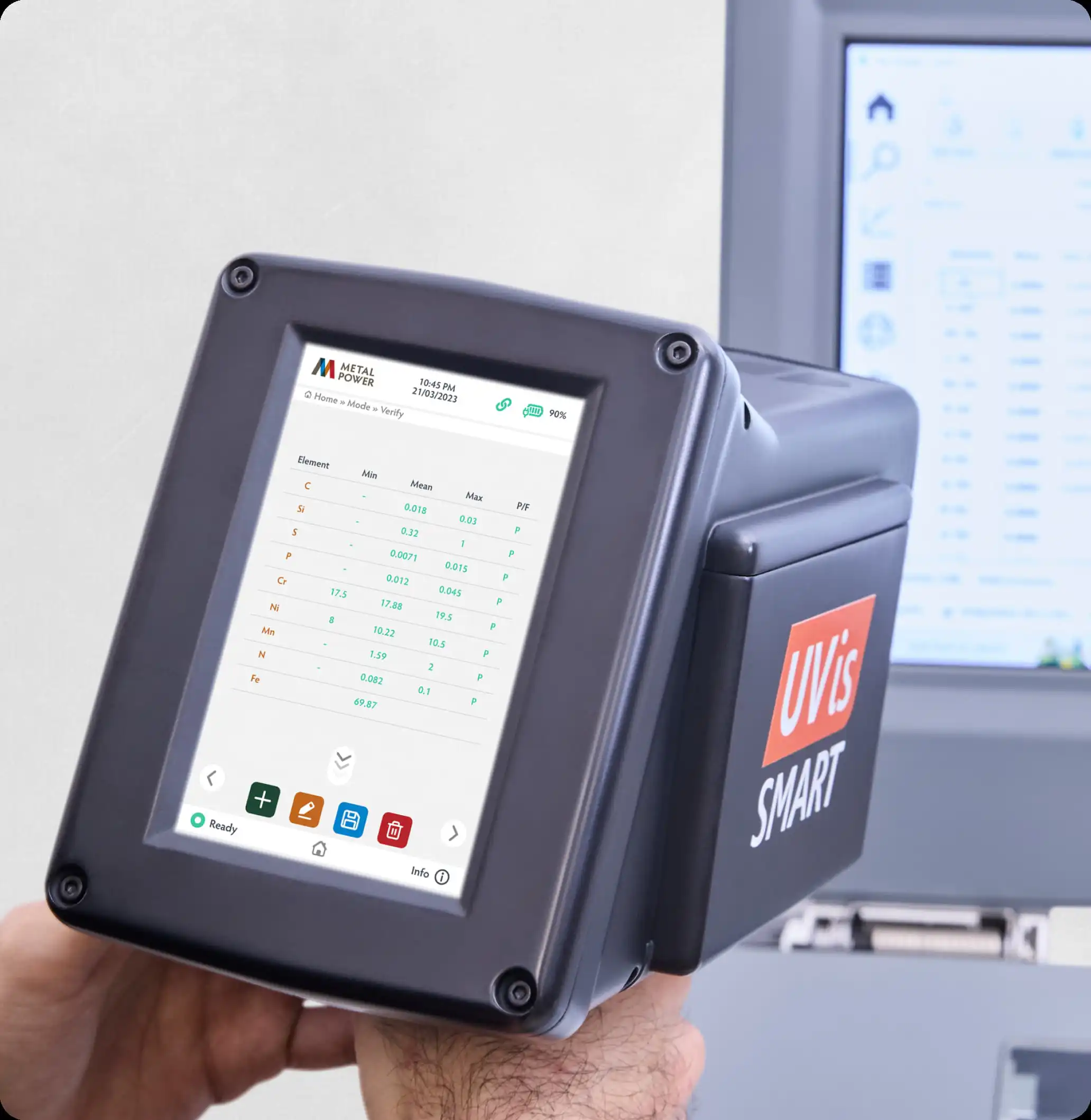Mobile Optical emission spectrometer